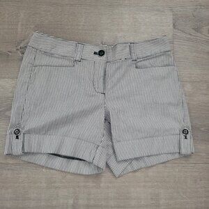 White Horse Black Market Cuffed Pinstripped Shorts Size 2